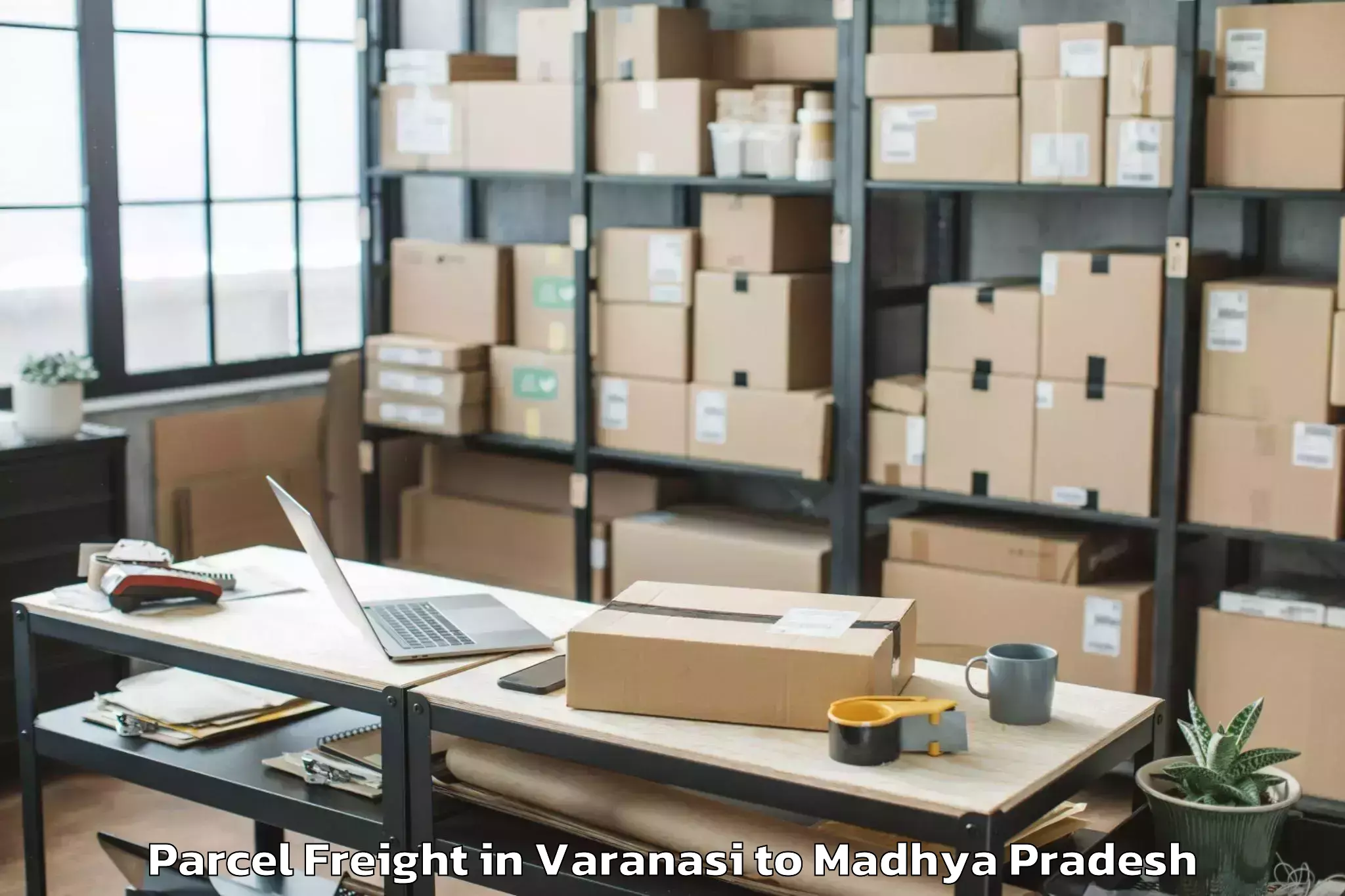 Book Your Varanasi to Saugor Parcel Freight Today